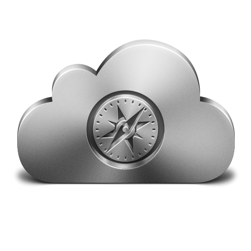 Cloud Safari Silver Icon 512x512 png